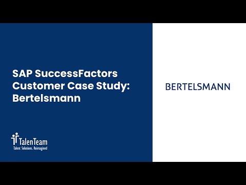 SAP SuccessFactors Customer Case Study: Bertelsmann