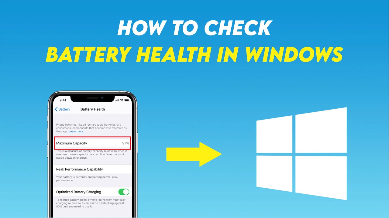How to Check Battery Health in Windows YouTube