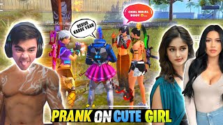 PRANK ON 3 CUTE GIRL ON CS RANKED😱