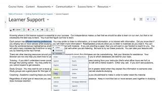 ReadSpeaker's Dictionary, Translate, and Reading Speed Tools for Brightspace screenshot 1