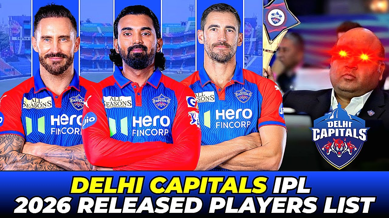 Delhi Capitals Released Players List 2026 IPL | DC Release Players before IPL 2026 Auction 🥶🔥