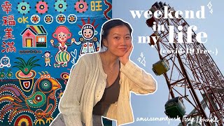 taiwan vlog | weekend in my life, spontaneous girls' trip, amusement park (kaohsiung & taichung) 🎡🌈💙