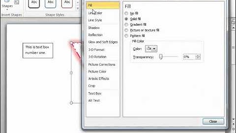Word 2010 Tutorial The Format Shape Dialog Box-2010 Microsoft Training Lesson 13.7