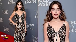 Kiernan Shipka Stuns at WGA Awards in Bold Floral Dress! 🌟👗✨