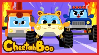✨ Vroom vroom ❗ Cool new cars compilation | Monster truck | Nursery rhymes | Kds song | #Cheetahboo