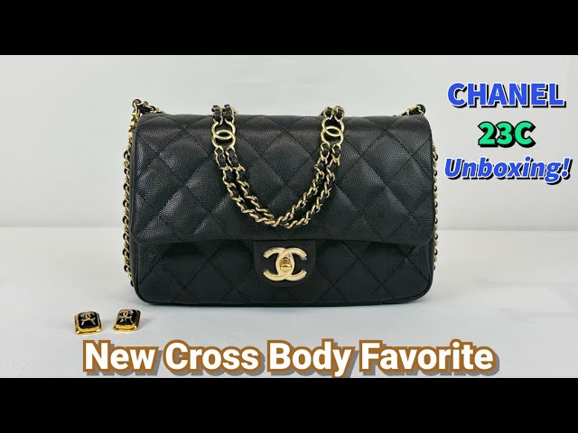 Chanel Unboxing Small Hobo Bag 23C + Mod Shots