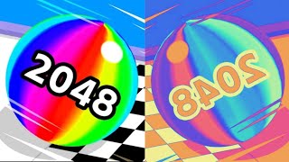Ball Run 2048 vs REVERSE [Multi-effects] iOS Android all levels gameplay