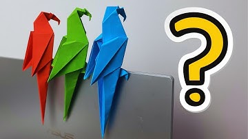 Origami Macaw Parrot | How To Make a Paper Parrot 🦜🦜🦜