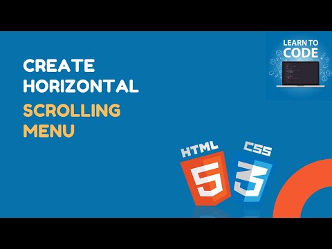 Horizontal Scrollbar Menu with HTML and CSS