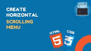 Horizontal Scrollbar Menu with HTML and CSS