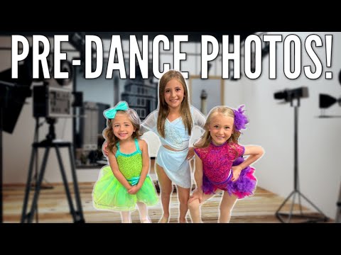 Pre-Dance Photo Shoot! | Sisters Pose for the Camera in their Dance Recital Outfits