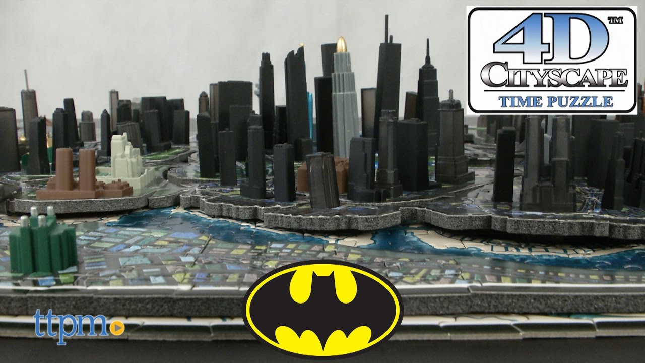 Batman 4d Puzzle Of Gotham City From 4d Cityscape Inc Youtube