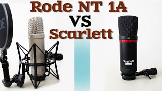 Rode NT 1A vs Scarlett.Стоит ли покупать? Обзор и сравнение