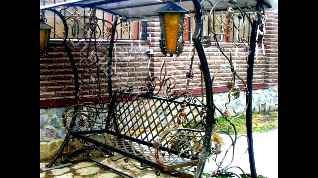 Качели садовые из металла