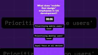 ? Test Your UX/UI Skills Engaging Quiz Challenge ? - Mobile-first Approach