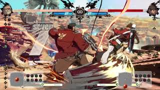 Guilty Gear -Strive- Goldlewis 268hs, 2k true blockstring into frametrap 624hs
