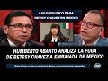 HUMBERTO ABANTO ANALIZA LA FUGA DE BETSSY CHAVEZ A EMBAJADA DE MEXICO PARA SOLICITAR ASILO