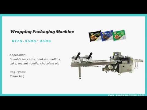 Automatic flow wrapping packing machine with card feeders, horizontal pillow bag packaging machine