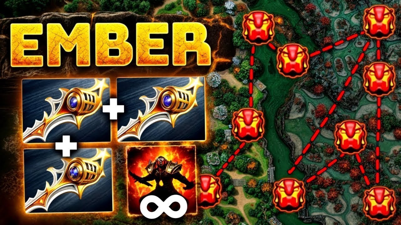 Ember Spirit One Shot in Immortal 13K MMR🔥Insane x3 Divine Rapiers 🔥