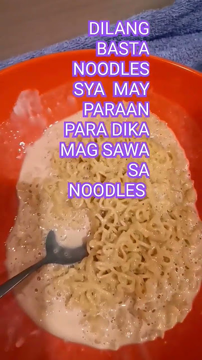 Gawin nating matamis para dimag Sawa sa lasa ng noodles