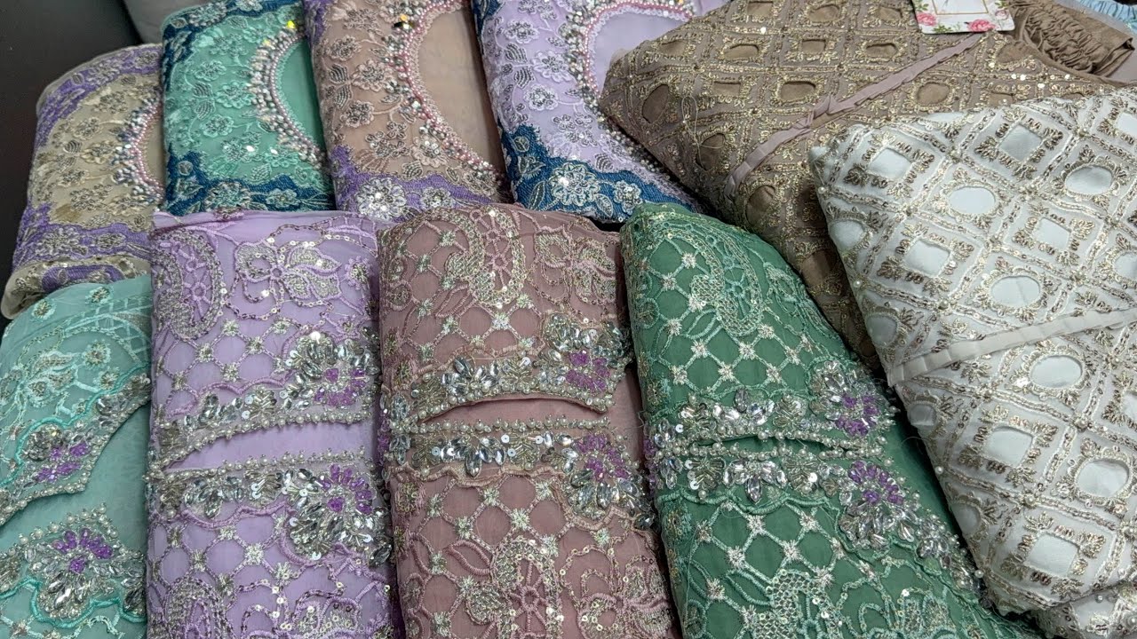 Pakistani version Luxury three piece at best Budget |  পাকিস্তানি ভার্সন লাক্সারি কাজের থ্রিপিস