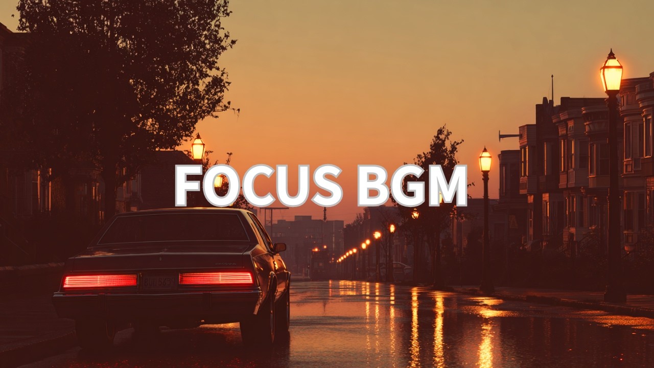 Focus Music for Work | Immersive BGM for Urban twilight　(3 Hours)