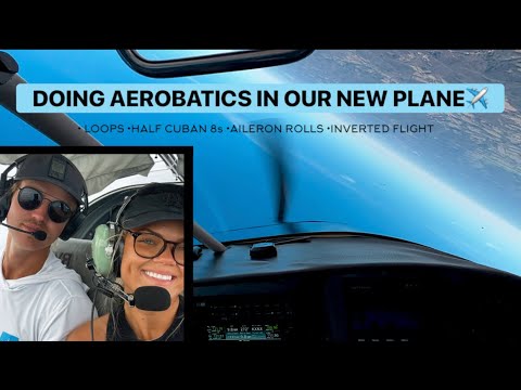 Trying Loops, Half Cuban 8s, Inverted Flight and more for the FIRST TIME✈️ Aerobatics in our RV6A