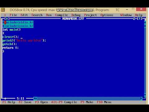 prik vene Subjektiv c program to print Hello World - C programming tutorial-1 - YouTube