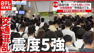 【震度5強】「想像超えてる」駅に大行列も…首都圏を襲った交通の混乱