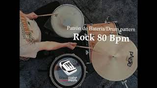 Ritmo ROCK 80 Bpm / ROCK Rhythm -JAM TRACKS- 🎧🎶 (Pista de Bateria/Drum Backing Track)