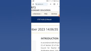 CTET AUGUST 2023 RESULTS DECLARED #result