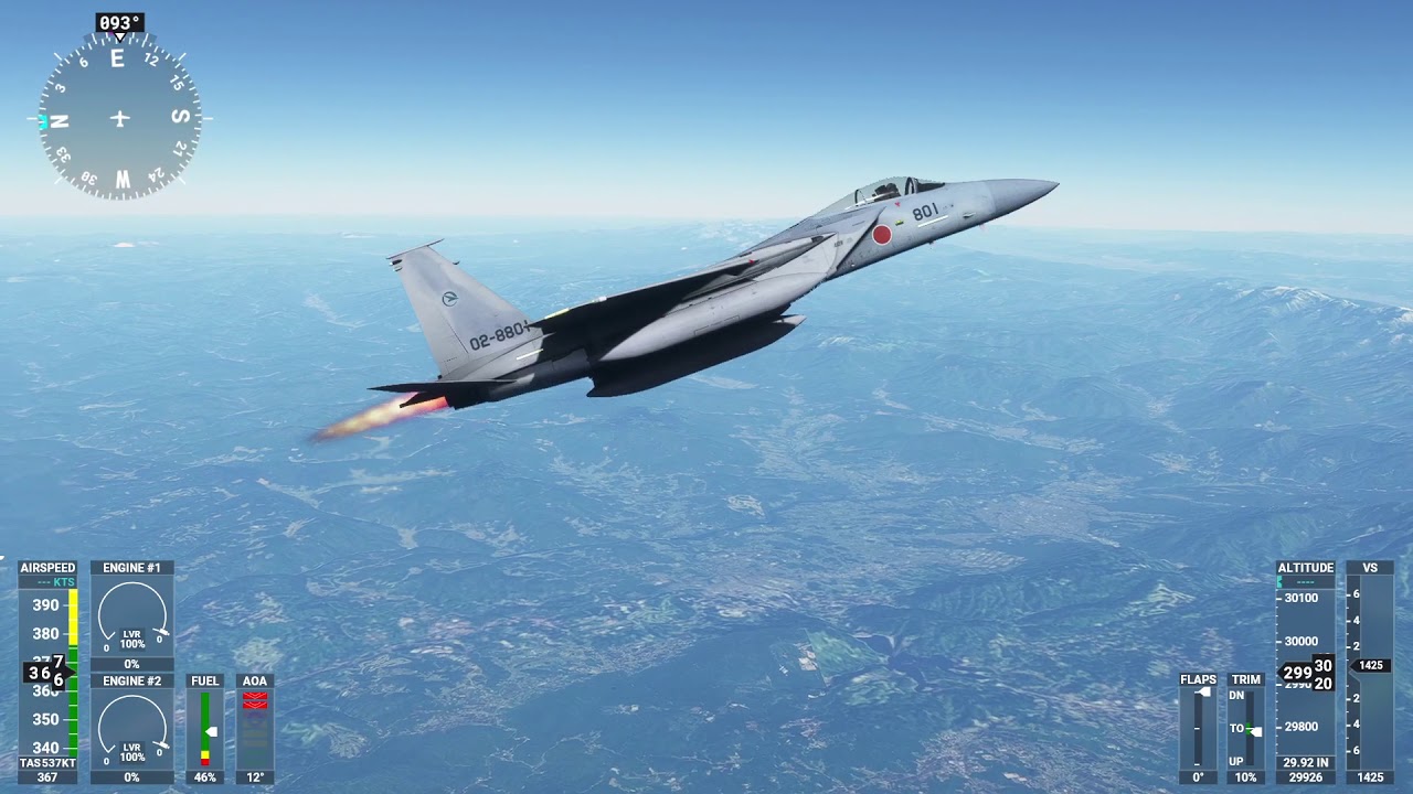 MSFS2020で空自F-15J 