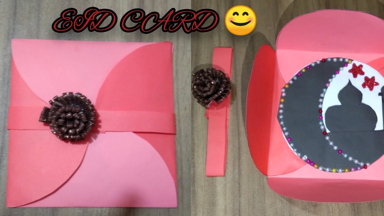 how to make eid card ii eid greeting card ii eid card ii