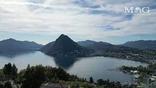 LUGANO ALDESAGO: Modern 7-room Apartment with Garden and Lake View
