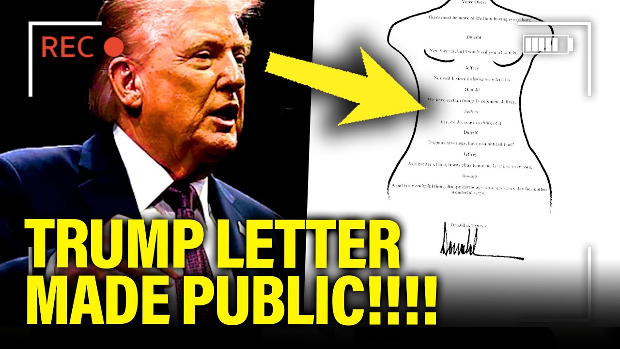 🚨BREAKING: Trump BIRTHDAY LETTER to Epstein MADE PUBLIC