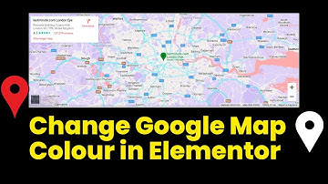 How to add google map in website using elementor || Make colourful google map in website