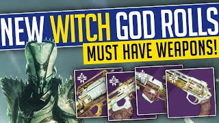 Destiny 2 | NEW WITCH GOD ROLLS! BEST Season of the Witch Weapon PVE Rolls - Season 22 (MUST HAVE!)