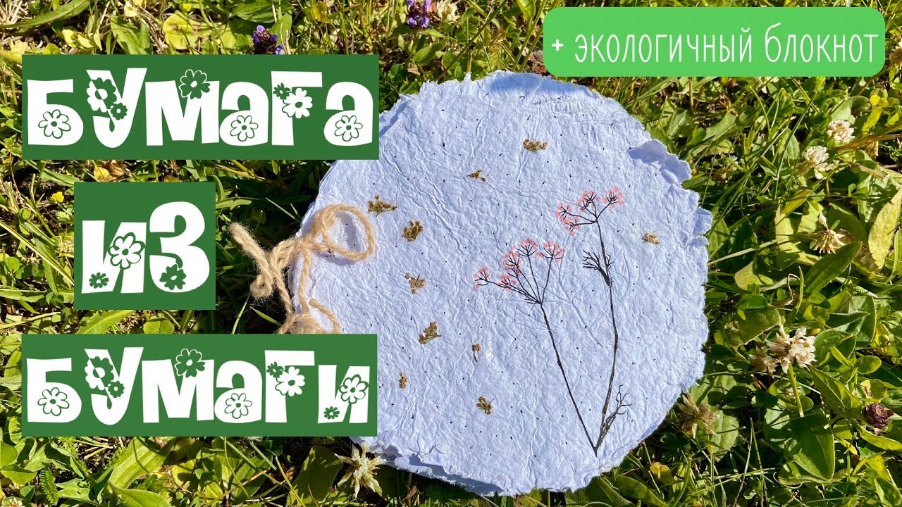 Как сделать бумагу из макулатуры