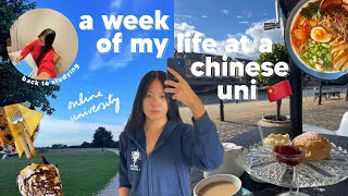 first week of studying at a chinese university vlog 🇨🇳 | studying online &amp; back to being a student