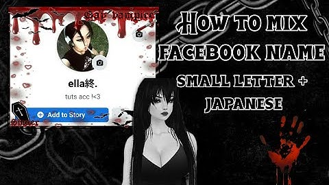 how to small letter name on facebook with pinyin/japanese character (easiest way)
