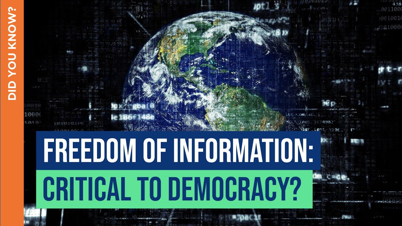 Freedom of Information: Critical to Democracy? | Did You Know? | THRIVE ...