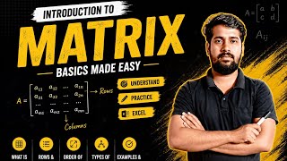 Matrix Chapter Full Introduction | Board Exam Preparation. Matrix from Scratch | Hindi Explanation