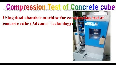 How to use dual chamber machine|| to perfume compression test of concrete cube |2inch by 2inch Cube