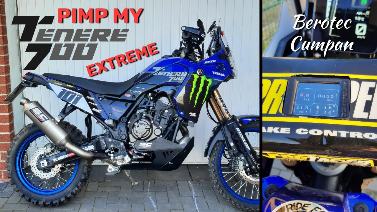 Mein Zubehör Yamaha Tenere 700 Extreme + Berotec Cumpan