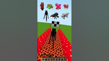 Minecraft Magma vs Mobs🤯  (MONTERO) #minecraft #shorts