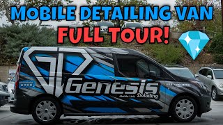 Full Tour of My Mobile Detailing Van! 2021 Ford Transit Connect #mobiledetailingvan