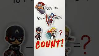 Try To Count Math Task With Captain America & Thor By Marvel