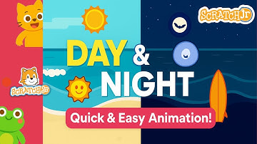 🌞🌜 Easy ScratchJr Day & Night Animation | Coding for Kids Fun Tutorial!