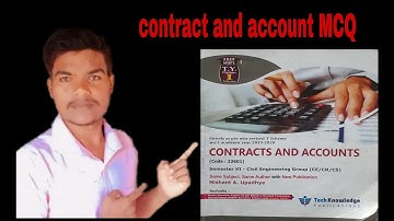 2. MCQ on Contracts and accounts | CAA |22601|CE6I|MSBTE|in marathi by student samasya