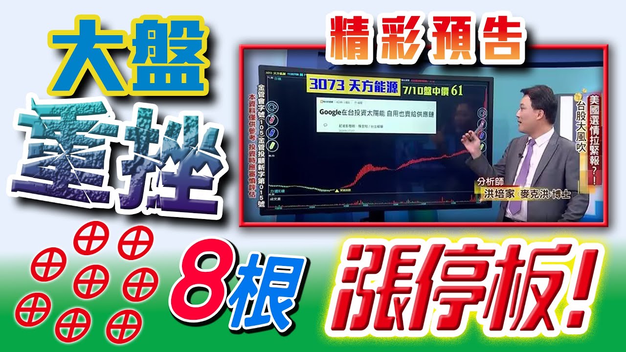 誰說台積電沒漲！【史上最強法說會】台積電設備股暴衝 盤中熱門股【萬潤】【雲豹能源】【辛耘】｜洪培家分析師｜【股票王】20240719｜三立iNEWS
